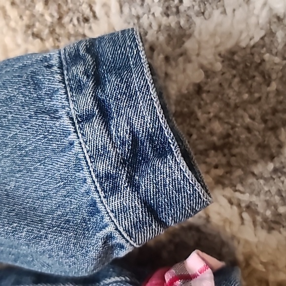 4 for $28 - Nanette Girls 2T Blue Jean Jacket with Pink Details - Picture 2 of 8